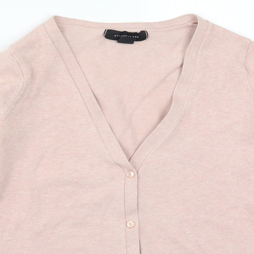 Atmosphere Womens Pink  Knit Cardigan Jumper Size 6