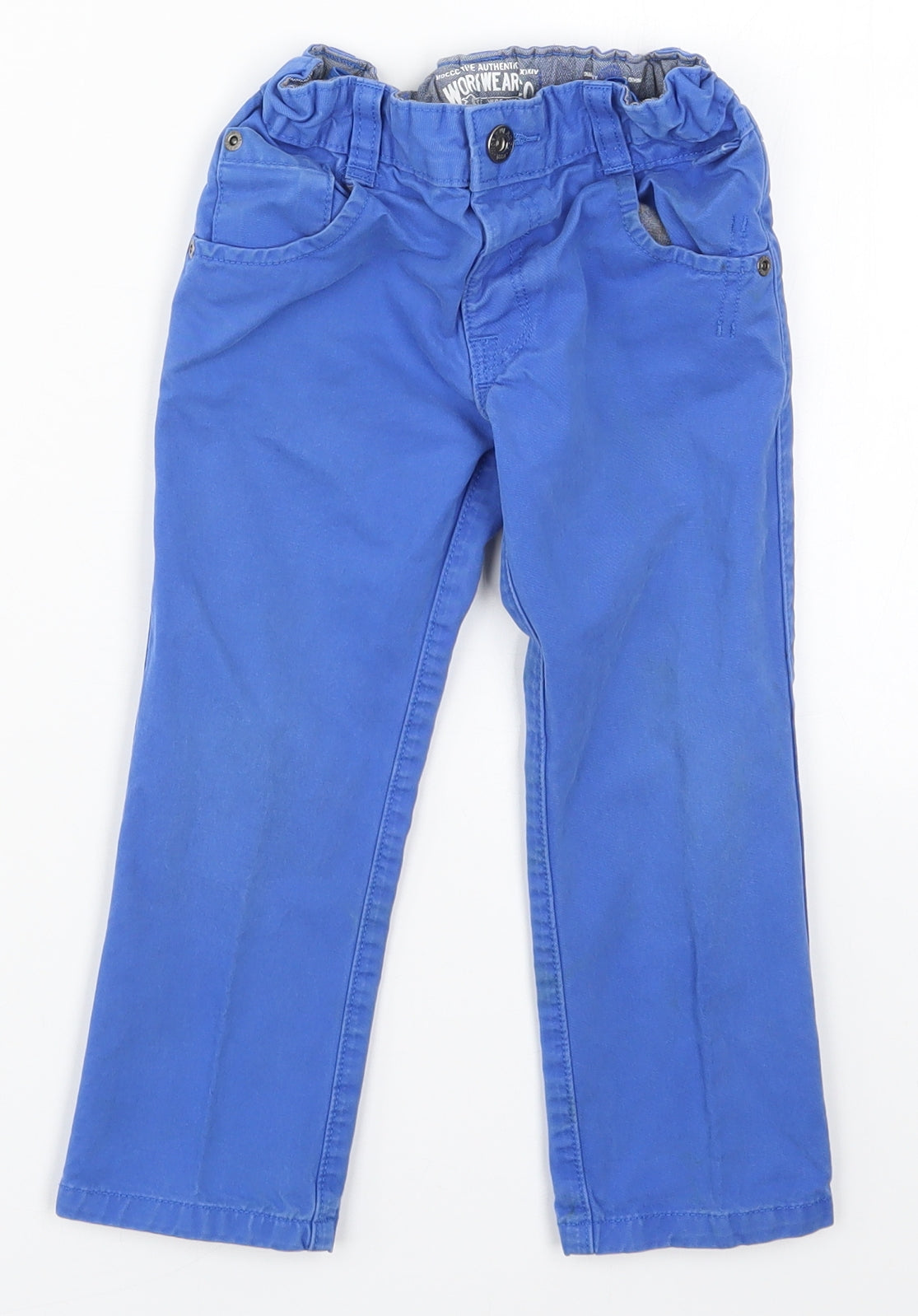 Marks and Spencer Boys Blue   Chino Trousers Size 3-4 Years
