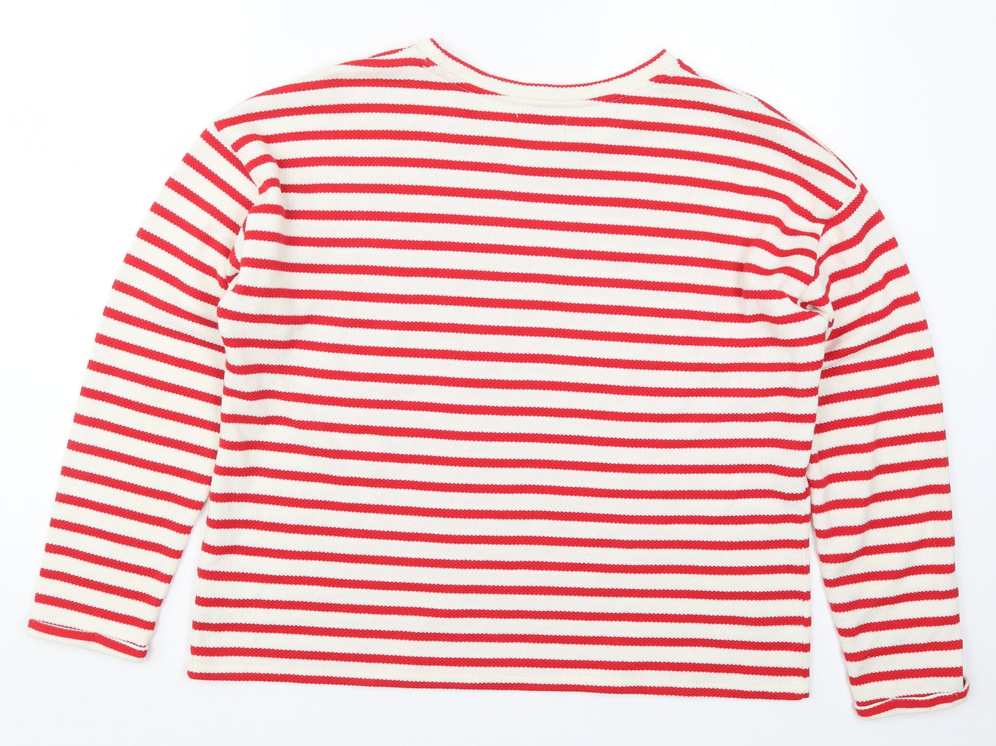 Papaya Womens Red Striped  Pullover Jumper Size L
