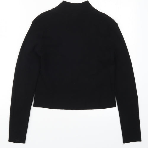 H&M Womens Black  Knit Pullover Jumper Size L