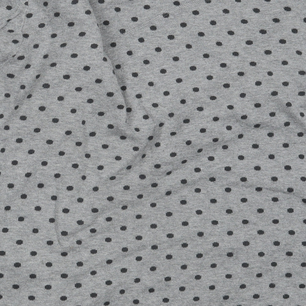 Levi's Mens Grey Polka Dot  Cardigan Jumper Size XL