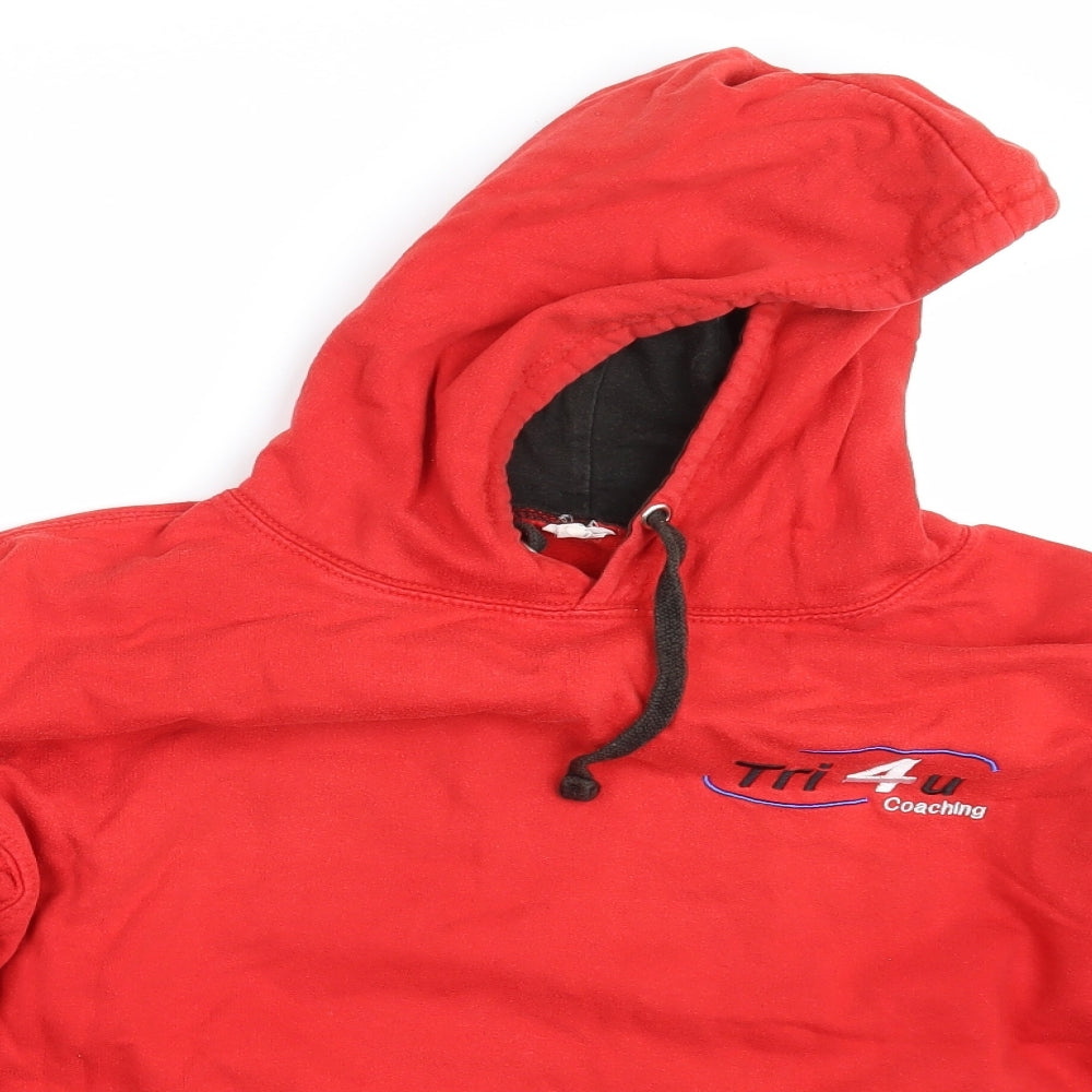 JustHoods Mens Red   Pullover Hoodie One Size