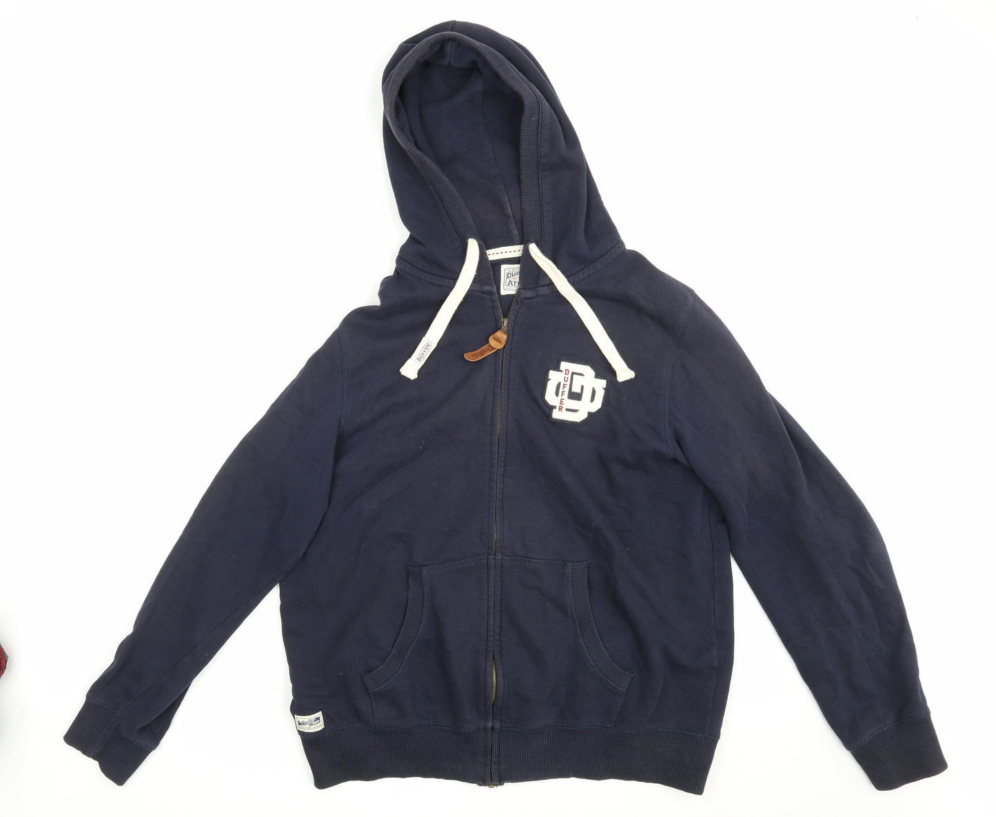 Dufffer Mens Blue   Full Zip Hoodie Size XL