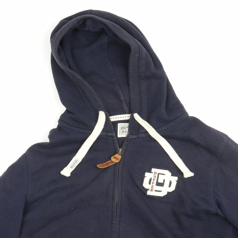 Dufffer Mens Blue   Full Zip Hoodie Size XL