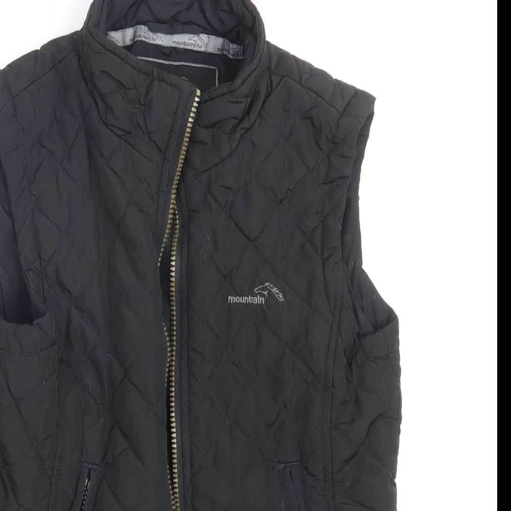 Mountain Life Girls Black   Gilet Jacket Size 9-10 Years