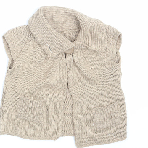 New Look Girls Beige   Cardigan Jumper Size 5 Years