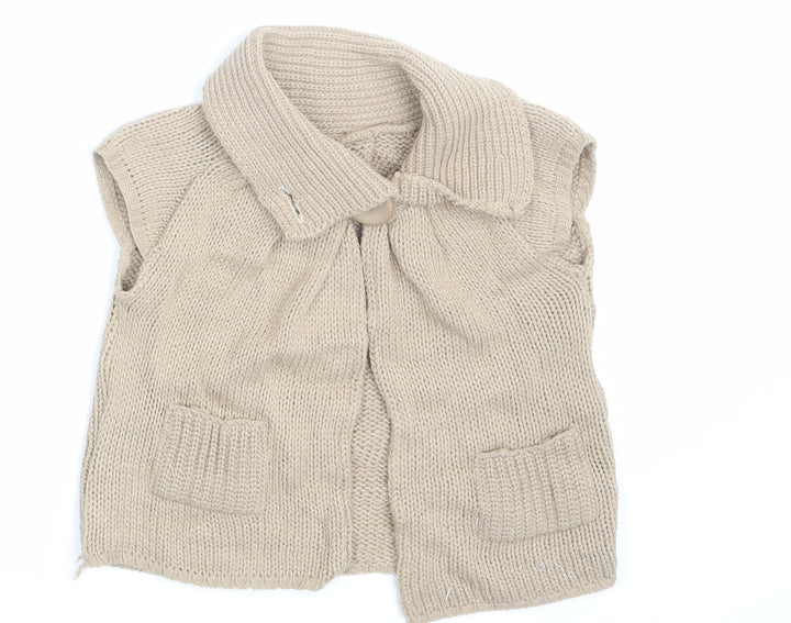New Look Girls Beige   Cardigan Jumper Size 5 Years