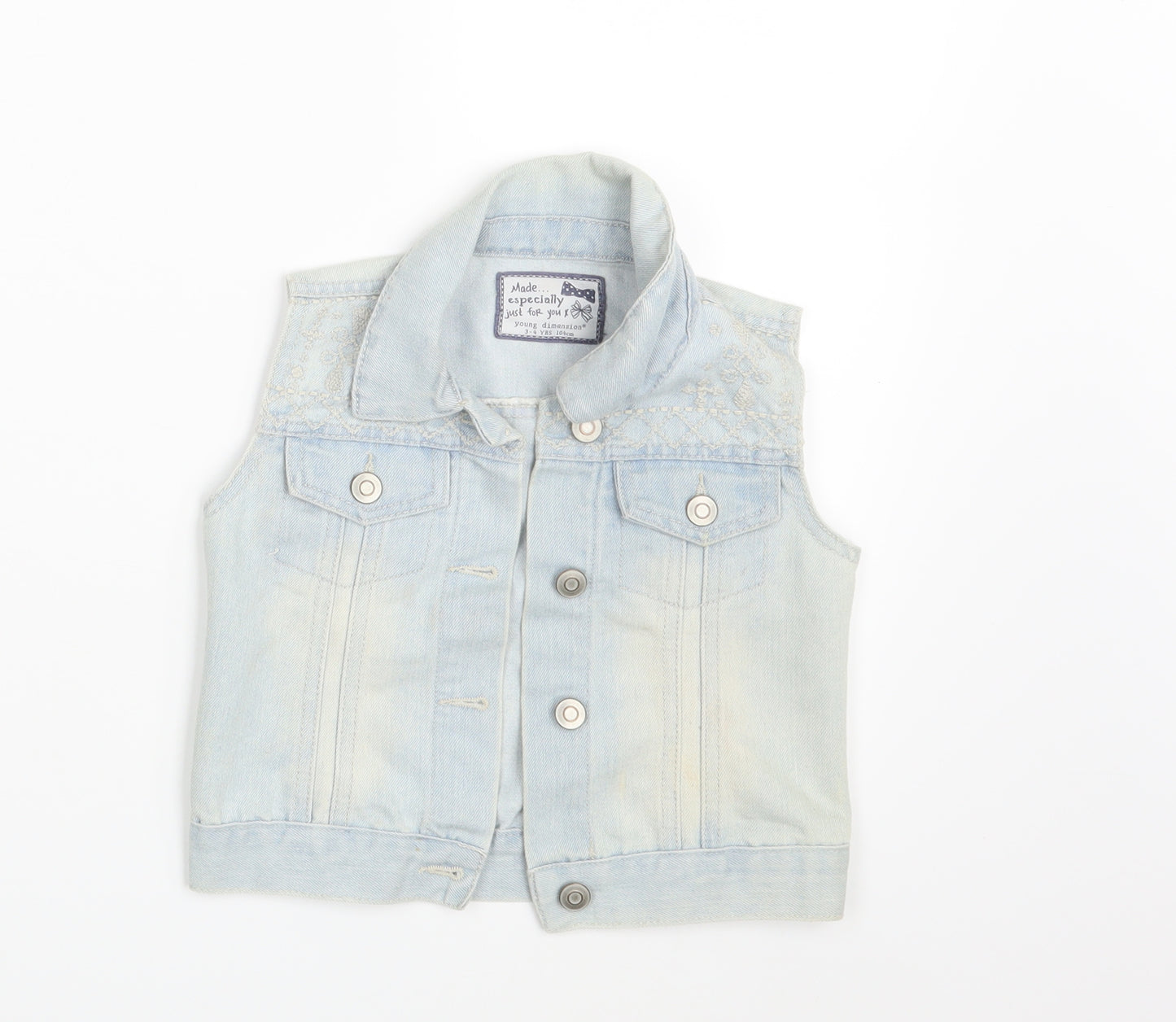 Denim Co. Girls Blue  Denim Jacket  Size 3-4 Years