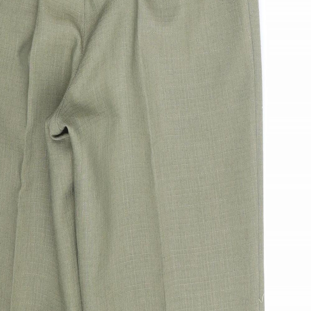 M&S Womens Green   Trousers  Size 10 L25 in