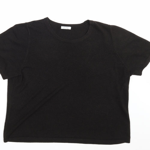 M&S Womens Black   Pullover Sweatshirt Size 22