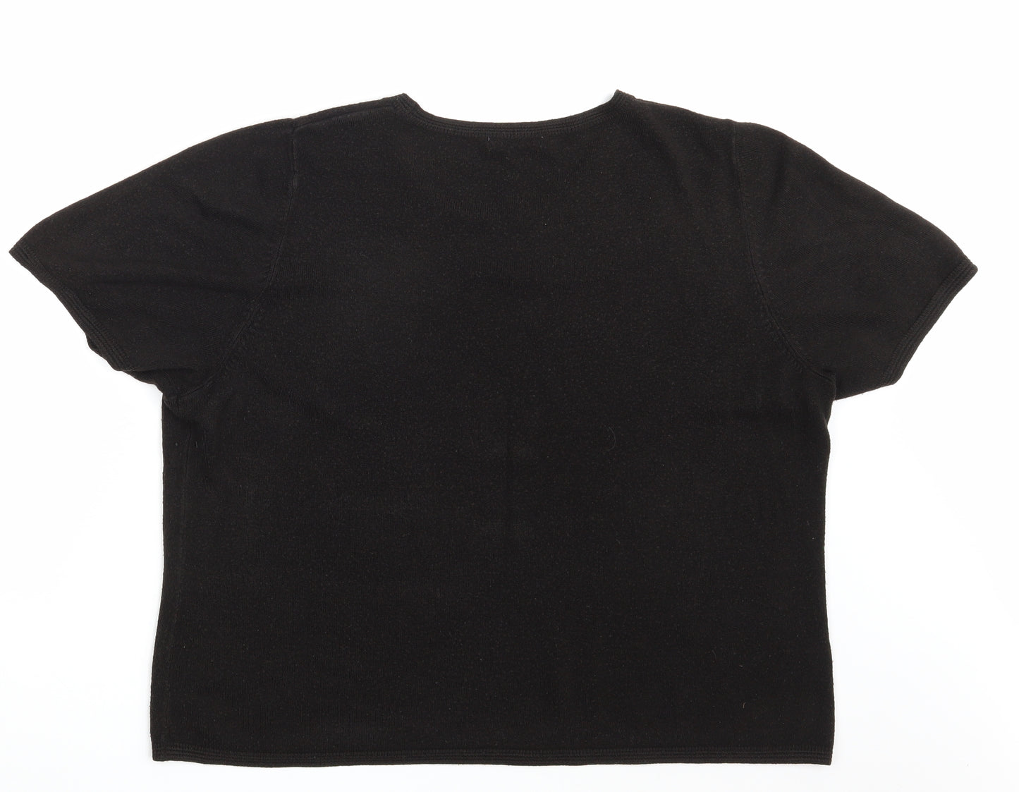 M&S Womens Black   Pullover Sweatshirt Size 22