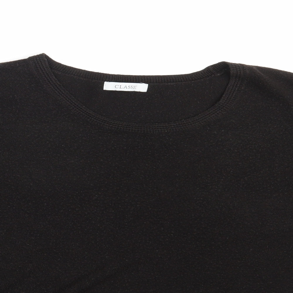 M&S Womens Black   Pullover Sweatshirt Size 22