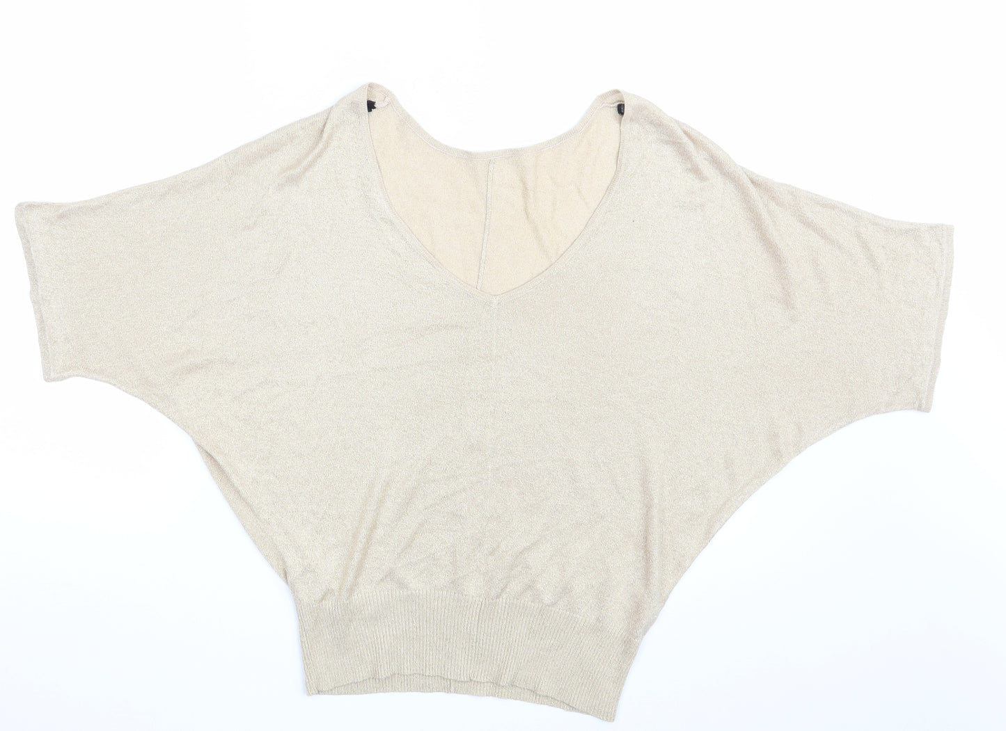 Dorothy Perkins Womens Gold   Pullover Sweatshirt Size 12