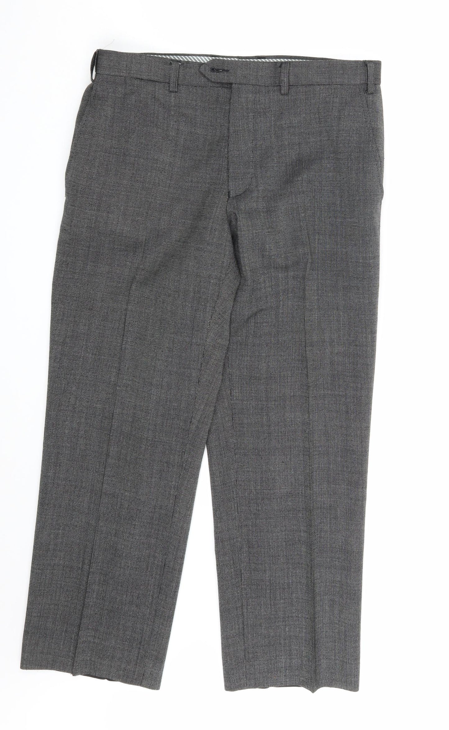 M&S Mens Grey   Trousers  Size 34 in L29 in
