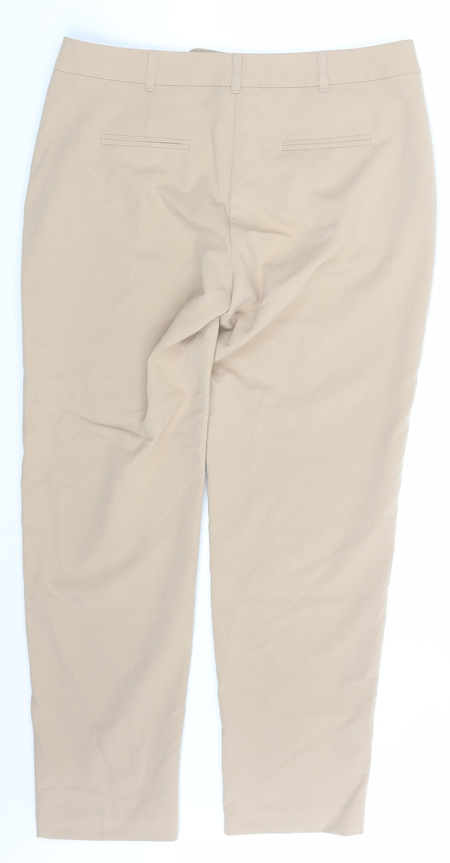 Dorothy Perkins Womens Beige   Chino Trousers Size 10 L26 in