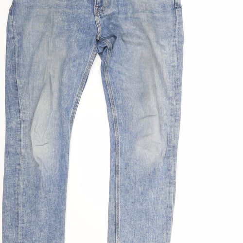 & Denim Mens Blue  Denim Skinny Jeans Size 36 in L32 in