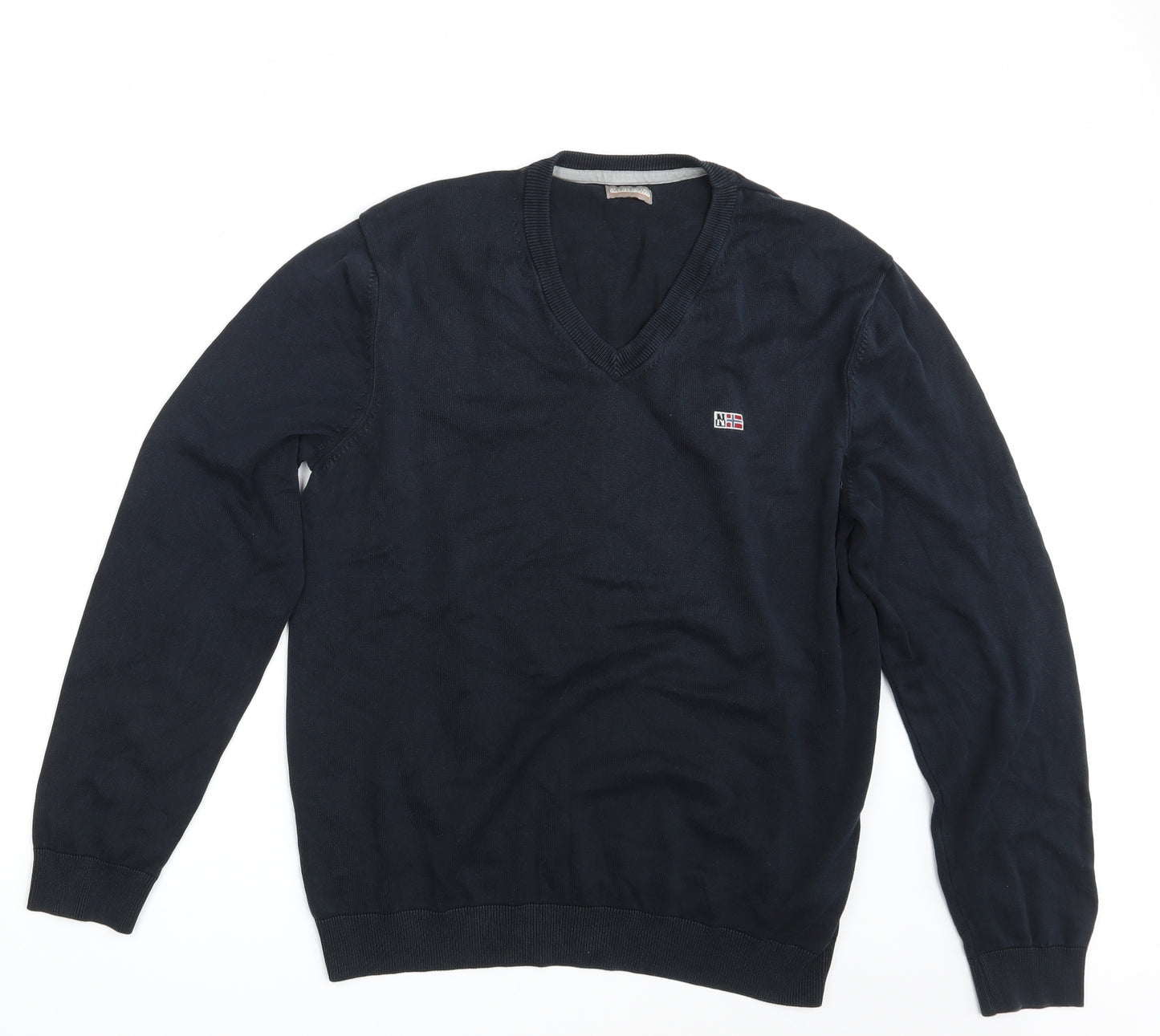 Napapijri Mens Blue   Pullover Sweatshirt Size XL