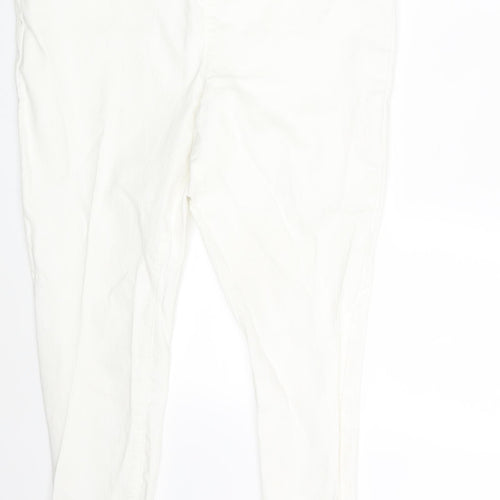 Matalan Womens White  Denim Jegging Jeans Size 18 L28 in
