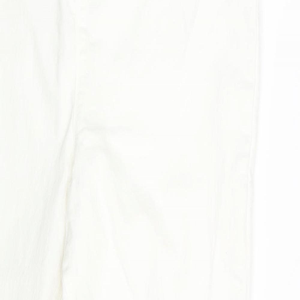 Matalan Womens White  Denim Jegging Jeans Size 18 L28 in