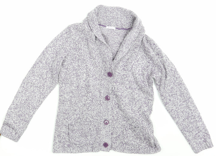 Damart Womens Purple   Cardigan Jumper Size 10