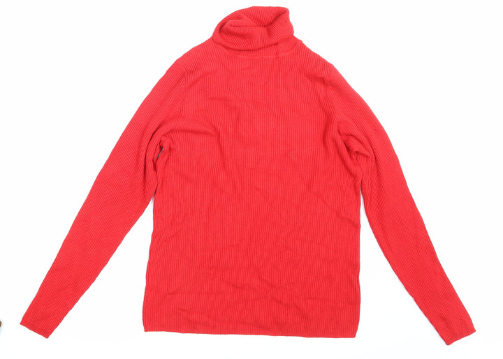 M&S Womens Red Pullover Sweatshirt Size 16