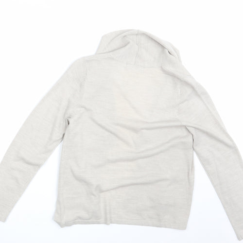 M&S Womens Beige   Wrap Jumper Size M