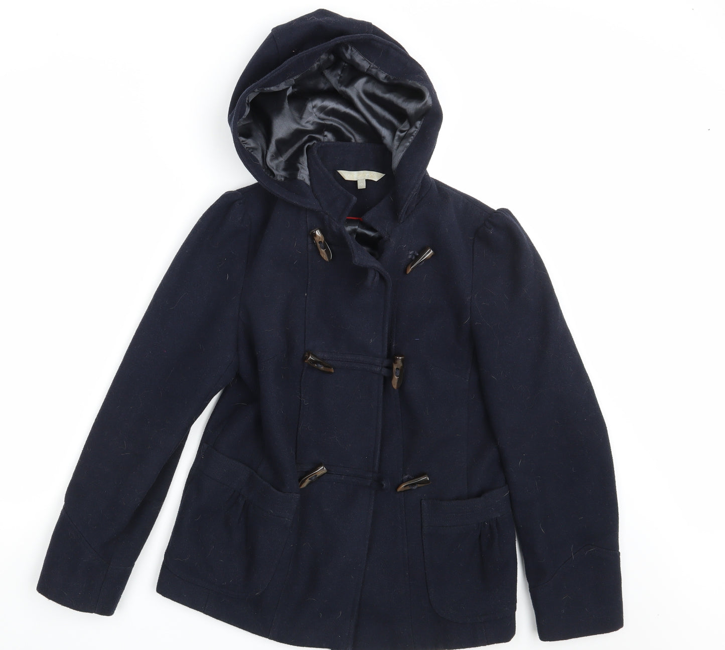 Redherring Womens Blue   Overcoat Coat Size 10