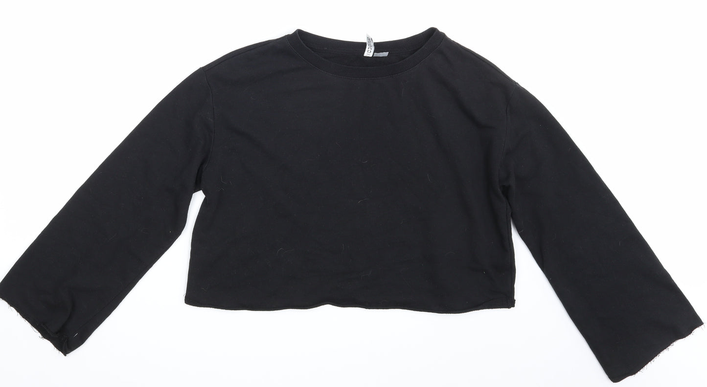 H&M Womens Black   Basic T-Shirt Size M