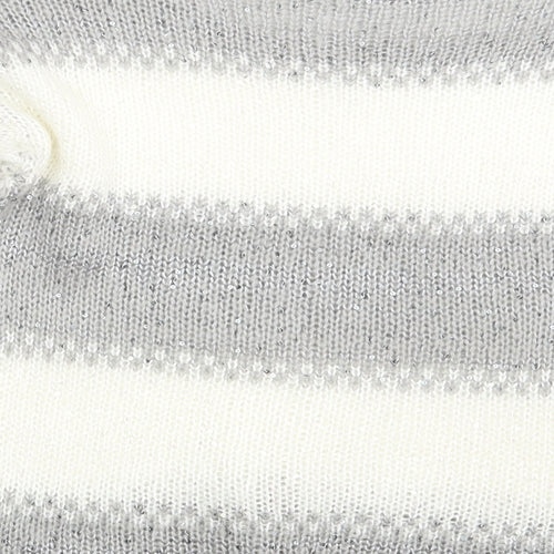 Select Womens Grey Striped  Pullover Jumper Size 10
