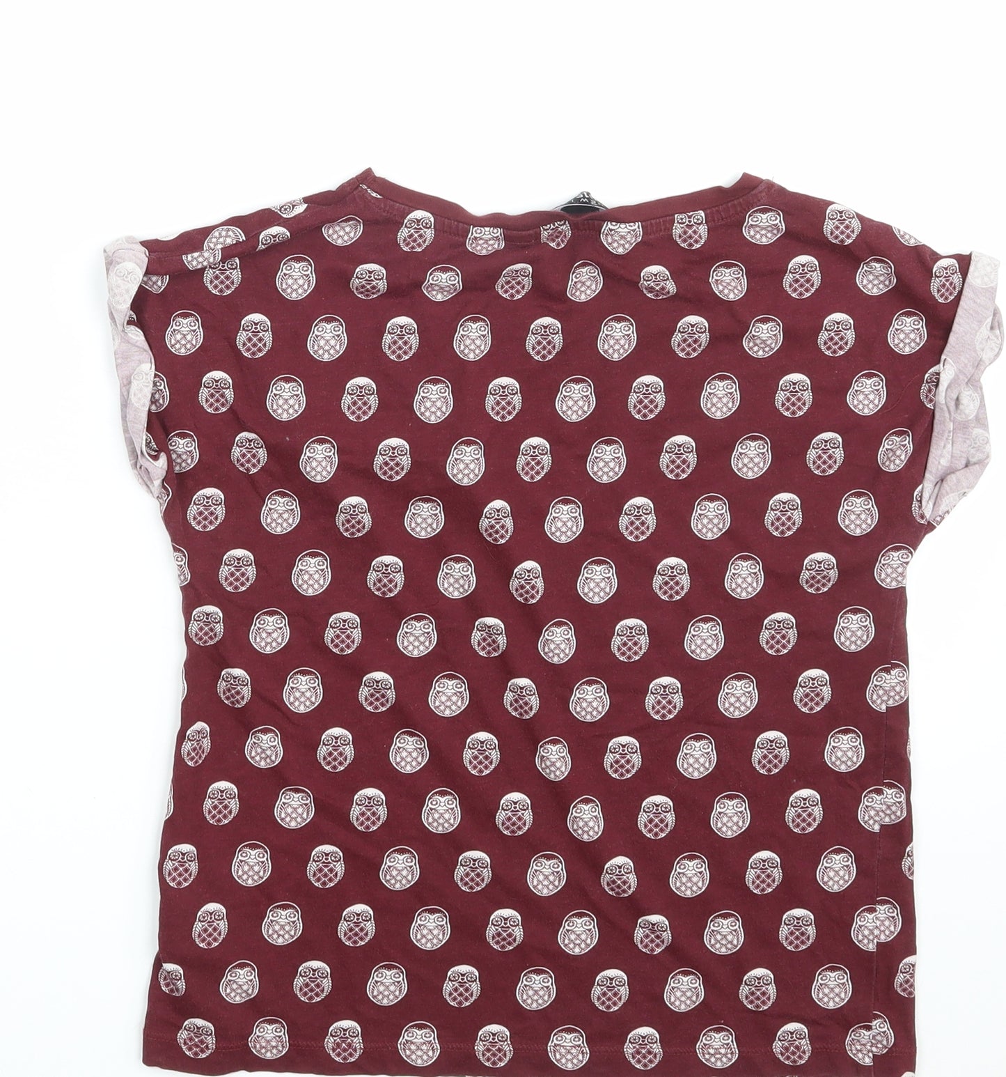 New Look Girls Purple Animal Print  Basic T-Shirt Size 12-13 Years