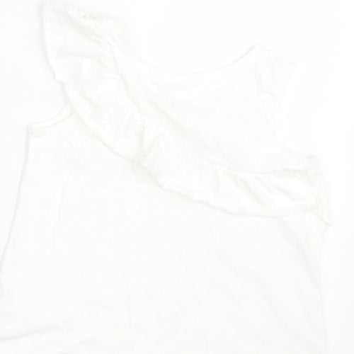 Matalan Girls White   Basic T-Shirt Size 12 Years