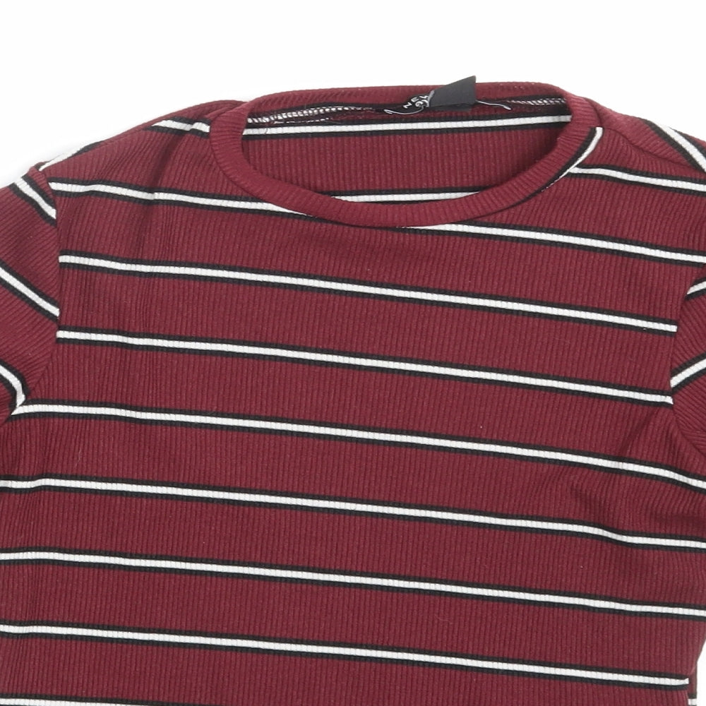 New Look Girls Purple Striped  Pullover Sweatshirt Size 12-13 Years