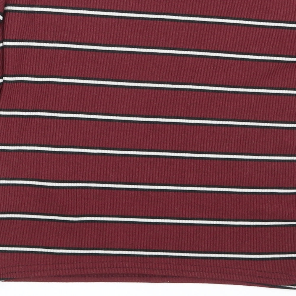 New Look Girls Purple Striped  Pullover Sweatshirt Size 12-13 Years