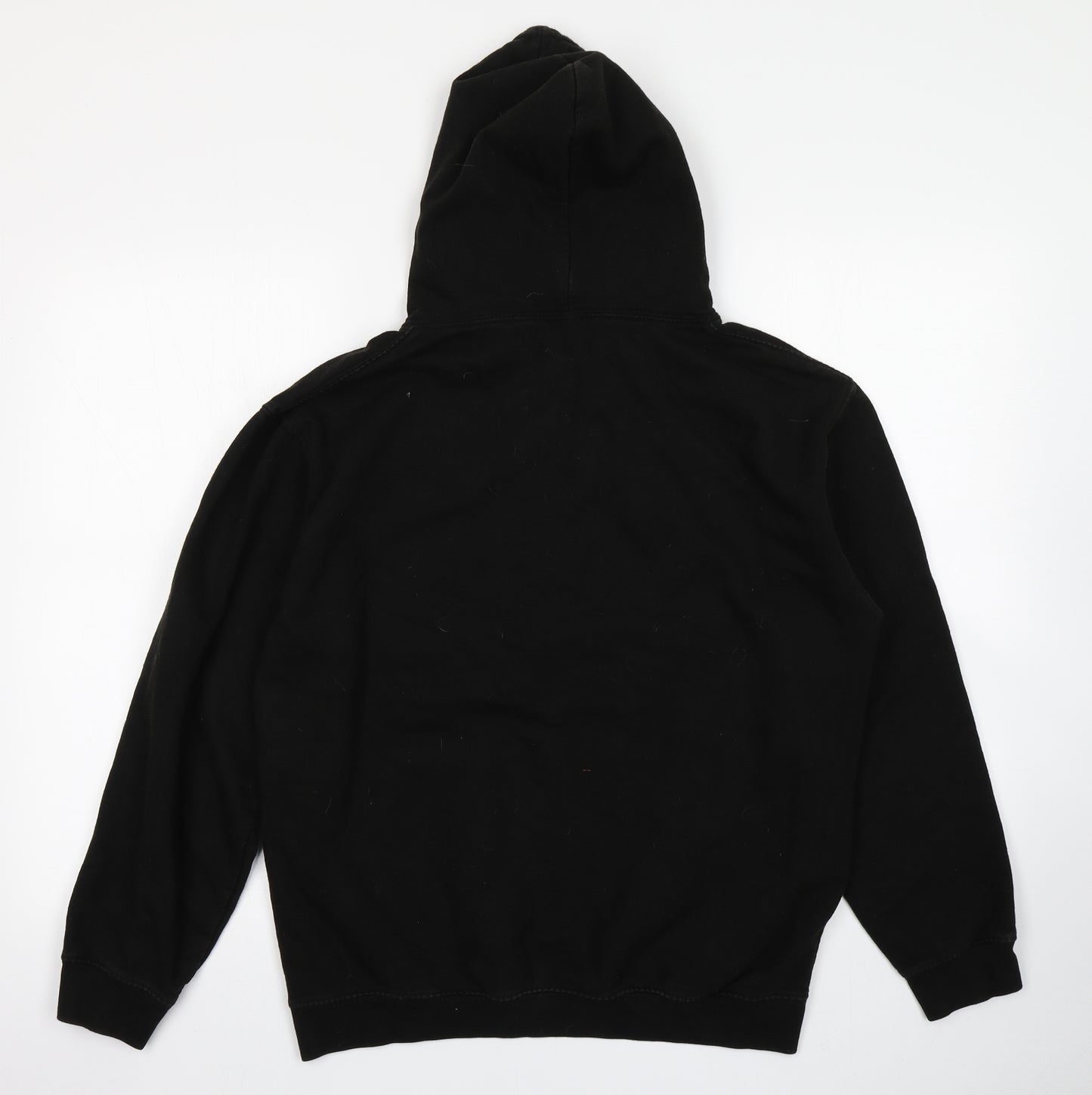 Just Hoods Mens Black   Pullover Hoodie Size M