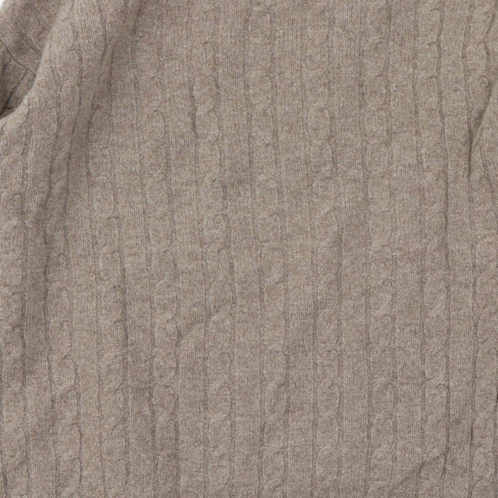 House of Bruar Womens Brown  Knit Pullover Jumper Size XL