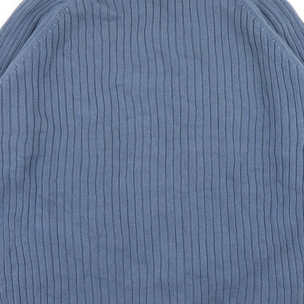Linea Mens Blue  Knit Pullover Jumper Size L