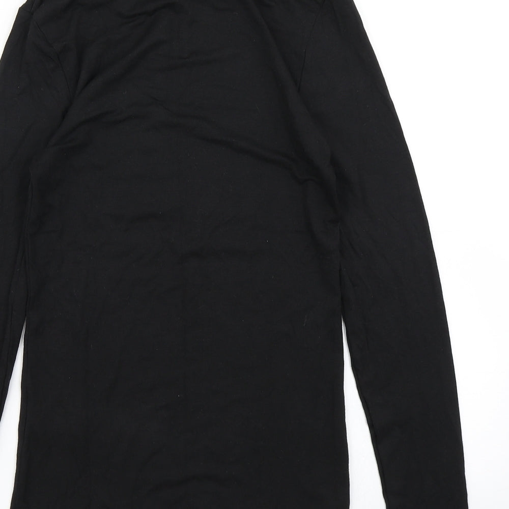 M&S Womens Black   Basic T-Shirt Size 12