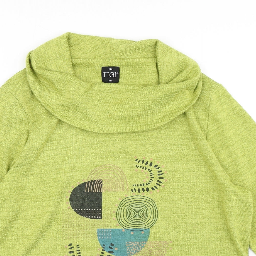 TIGI Womens Green   Pullover Jumper Size 14
