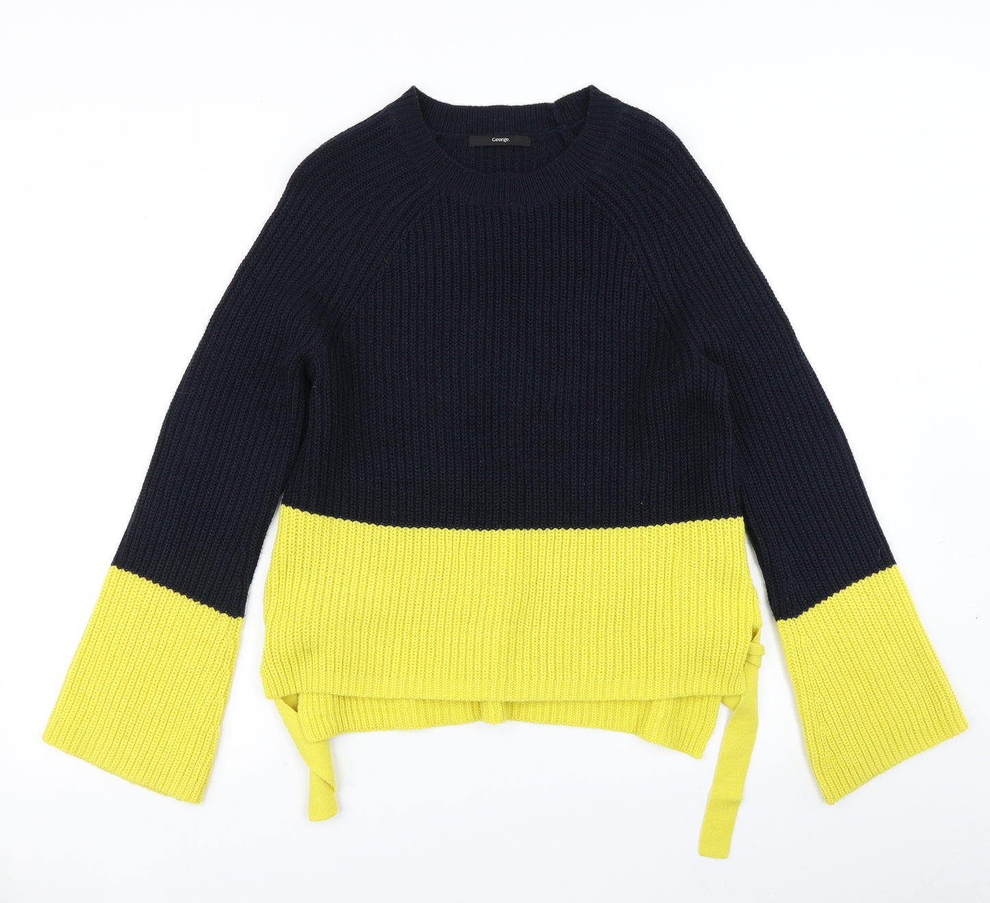 George Womens Blue  Knit Pullover Jumper Size 12