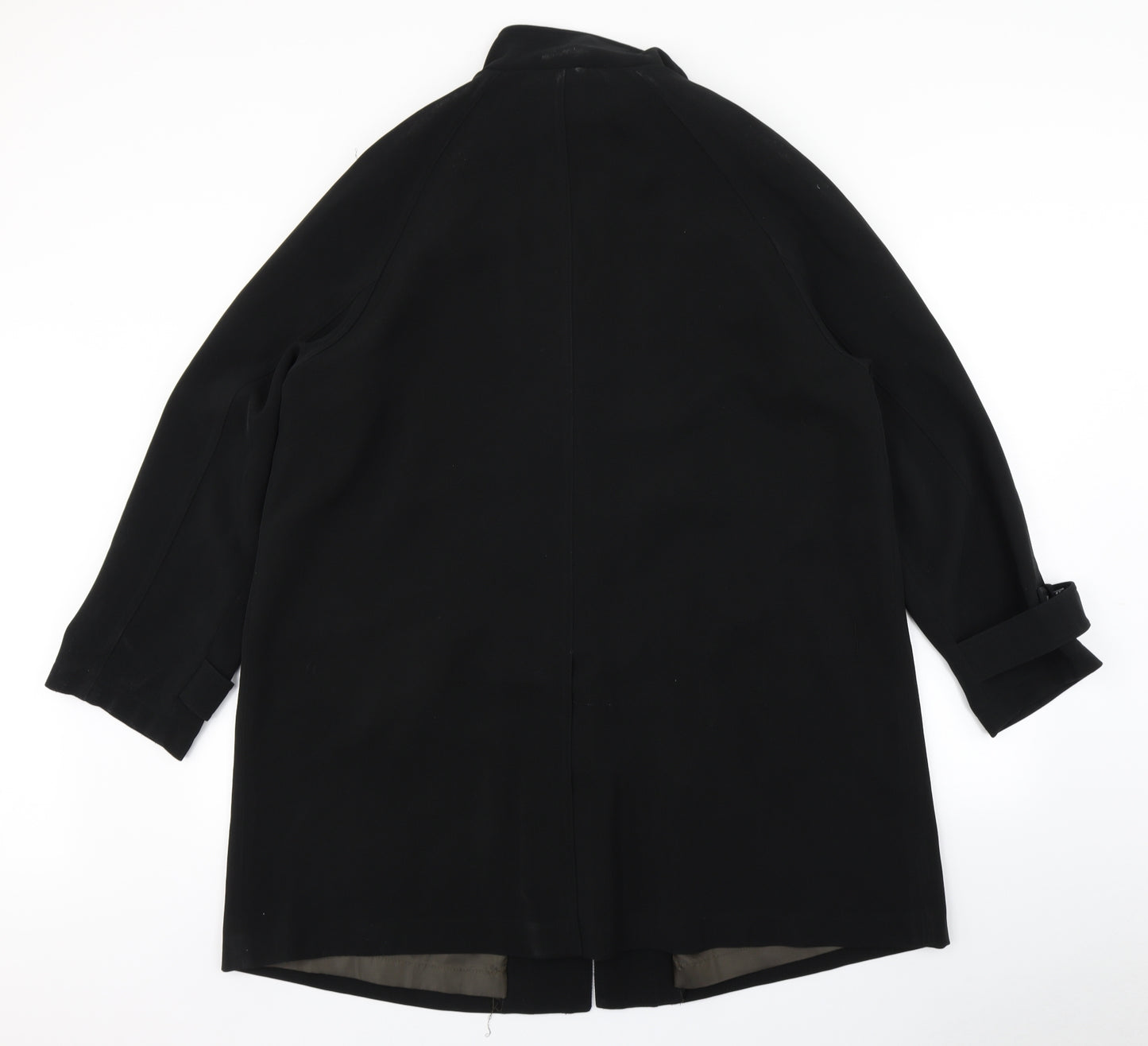 Under Wraps Womens Black   Overcoat Coat Size 16