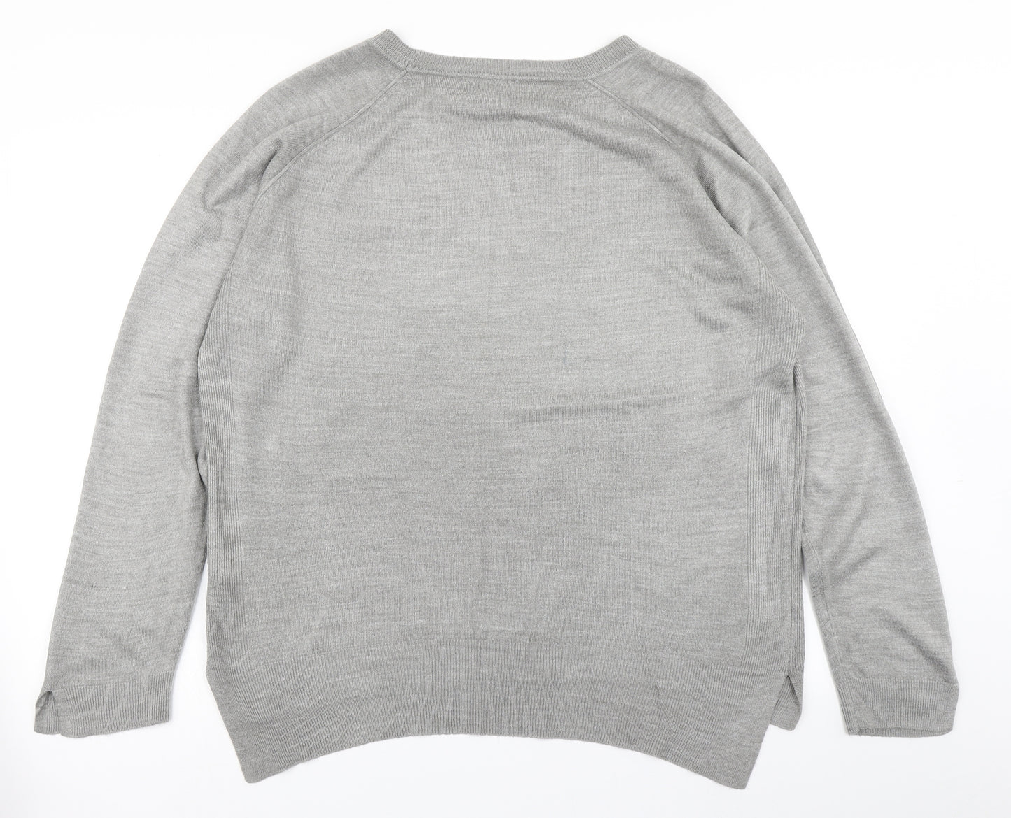 Primark Womens Grey  Knit Pullover Jumper Size L