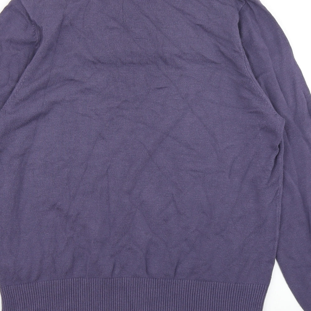 Marks & Spencer Womens Purple  Knit Pullover Jumper Size 14