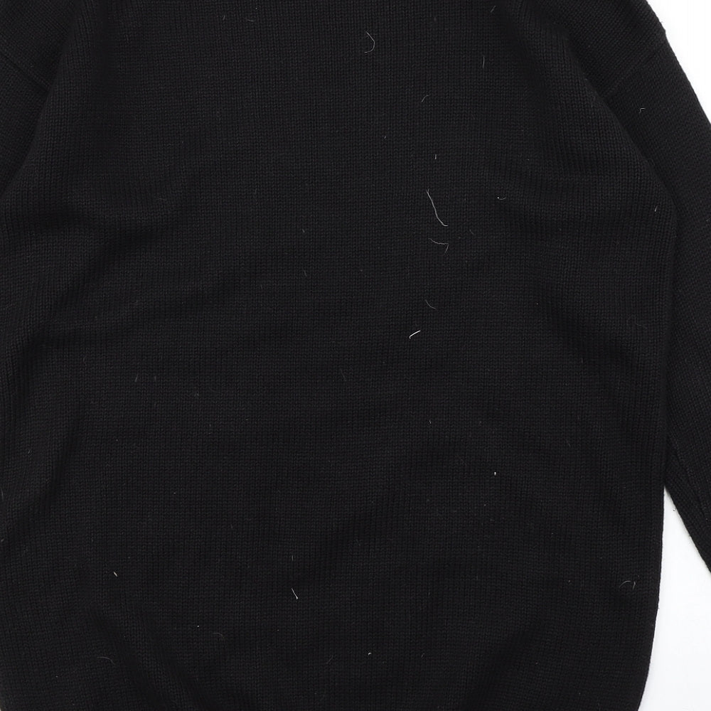 Marks & Spencer Womens Black  Knit Jumper Dress  Size 10