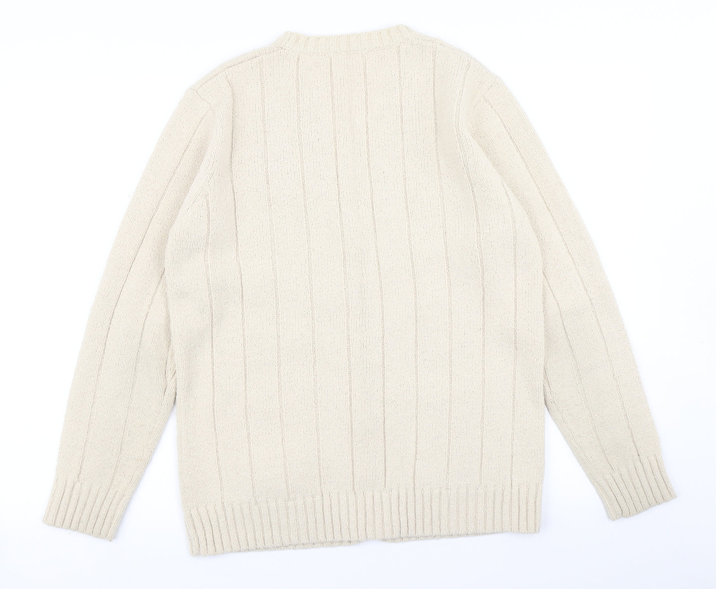 Berkertex Womens Beige  Knit Cardigan Jumper Size 10