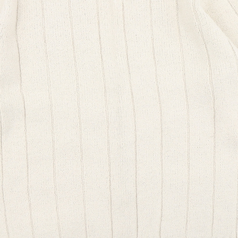 Berkertex Womens Beige  Knit Cardigan Jumper Size 10