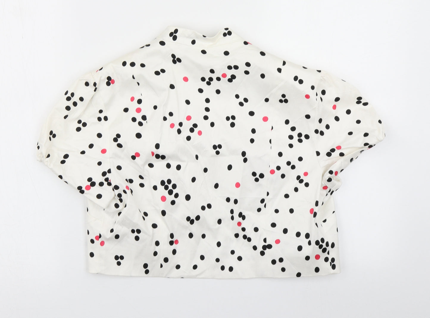 Coast Womens White Spotted  Jacket Blazer Size 12