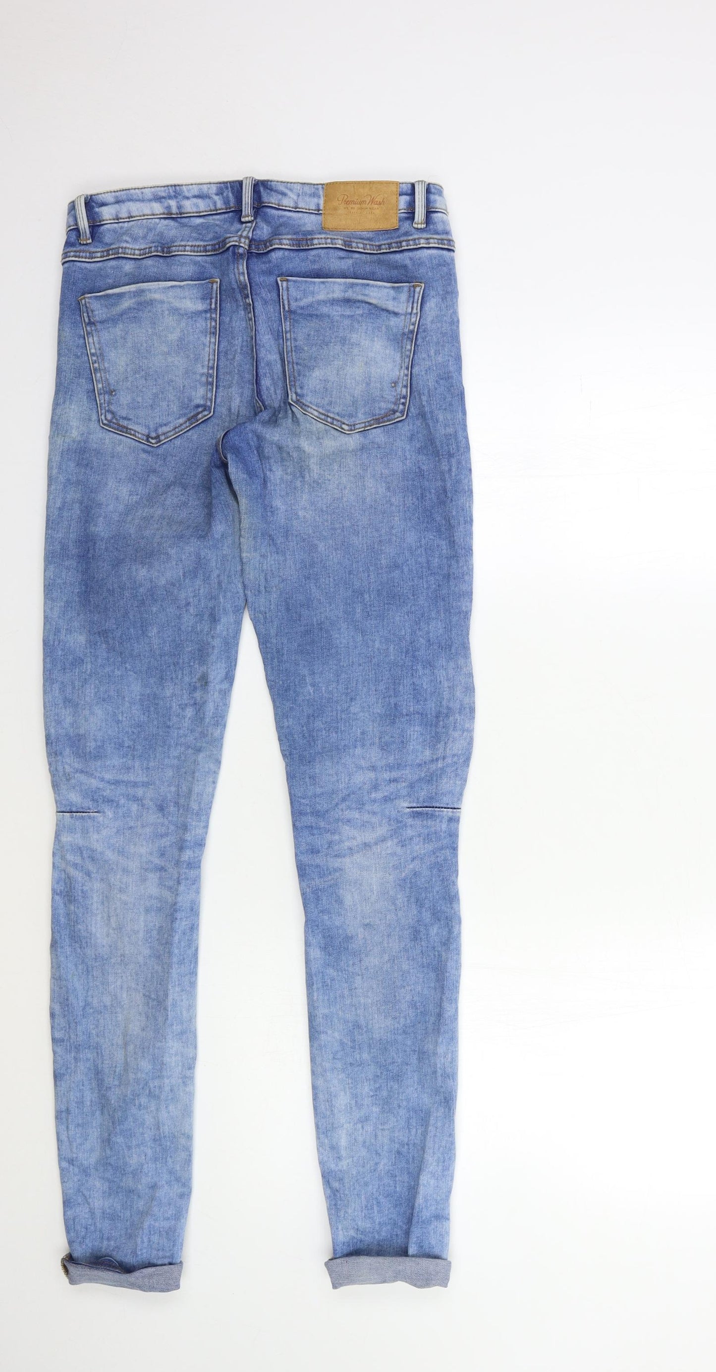 Zara Womens Blue  Denim Skinny Jeans Size 8 L31 in