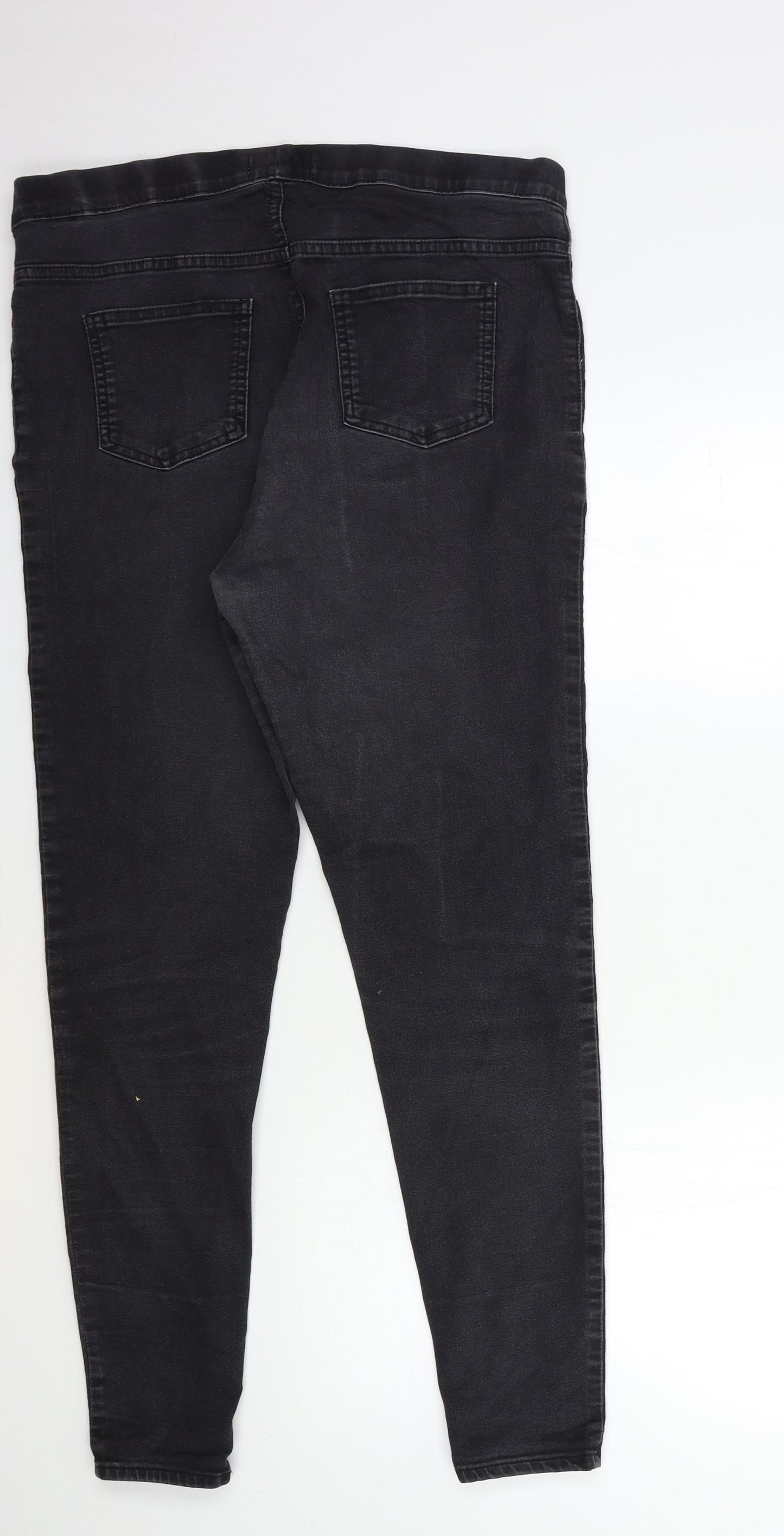 Preworn Womens Black  Denim Jegging Jeans Size 34 in L29 in