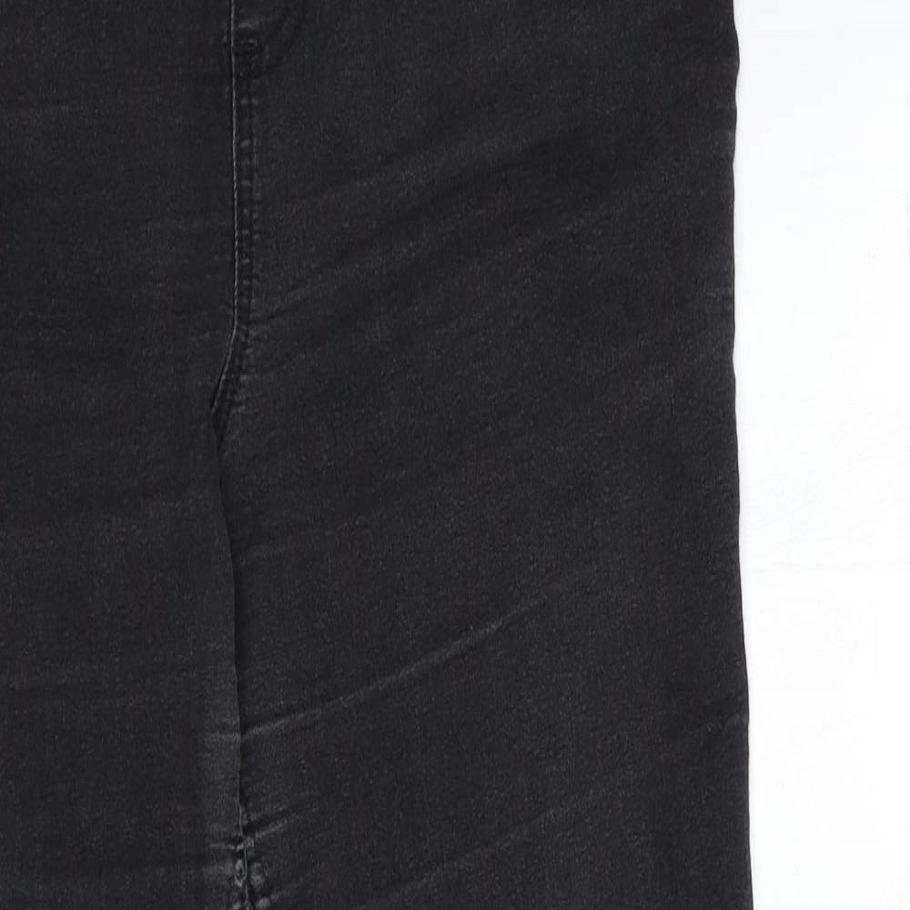 Preworn Womens Black  Denim Jegging Jeans Size 34 in L29 in