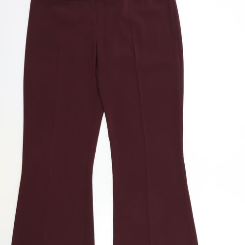 Gharani Strok Womens Red   Trousers  Size 14 L28 in